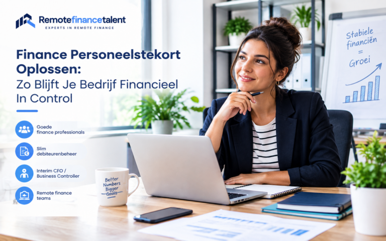 Finance personeelstekort oplossen met remote finance professionals en financi&euml;le ondersteuning